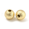Brass Textured Beads KK-P258-05A-G-2