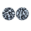 Silicone Beads Loose Silicone Beads Kit Leopard Print Silicone Beads for Keychain Making Bracelet Necklace FIND-SZC0014-166-1
