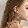 BENECREAT 6Pcs Brass with Rhinestone Pendants KK-BC0014-26P-6
