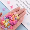Frosted Acrylic Bead Caps MACR-S371-10A-6
