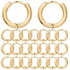 SUNNYCLUE 12Pairs 304 Stainless Steel Huggie Hoop Earrings EJEW-SC0001-24-1
