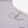Geometric Design S925 Sterling Silver Cuff Rings for Women WH1236-2-4