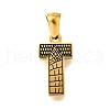 Golden 304 Stainless Steel Pendants STAS-K300-01G-T-1
