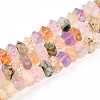 Natural Amethyst & Citrine & Rose Quartz & Prehnite Beads Strands G-N347-09A-12-2
