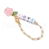 Acrylic Flower Cup Charms HJEW-JM02848-6