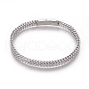 1Pc 304 Stainless Steel Mesh Bracelets BJEW-DJ0001-67-1