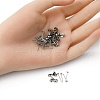 100Pcs 304 Stainless Steel Stud Earring Findings STAS-YW0001-43G-4