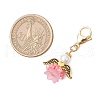 Flower Angel Glass & Acrylic Pendant Decorations HJEW-MZ00242-03-3