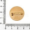 PVD Vacuum Plating 304 Stainless Steel Brooch Cabochon Settings STAS-E547-08K-G-4