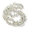Half Rainbow Plated Electroplate Beads Strands EGLA-H104-09A-HR02-2