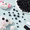   300Pcs 5 Style Resin Imitation Pearl Buttons RESI-PH0002-13-4