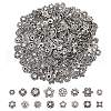 Unicraftale 320Pcs 16 Styles Tibetan Style Alloy Bead Caps FIND-UN0015-70-1