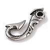 304 Stainless Steel Hook Clasps STAS-C109-08AS-2