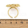 Brass Micro Pave Clear Cubic Zirconia Cuff Rings for Women RJEW-H248-04G-5