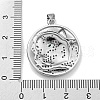 Brass Micro Pave Cubic Zirconia Pendants KK-K354-09B-P-3