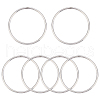 Gorgecraft 6Pcs 304 Stainless Steel Jump Rings STAS-GF0001-14-1