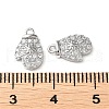 Brass Micro Pave Cubic Zirconia Charms KK-F862-06P-3