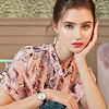 28Pcs 7 Colors Brass Enamel Dangle Leverback Earrings EJEW-AB00029-6