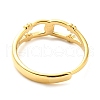 304 Stainless Steel Hollow Teardrop Adjustable Ring for Women RJEW-C016-13G-3