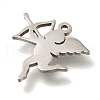 201 Stainless Steel Pendants STAS-R136-12P-2