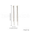 Non-Tarnish 304 Stainless Steel Stud Earrings QT8016-2-2