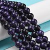 Natural Larvikite Beads Strands G-E443-A34-4