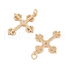 Brass Micro Pave Cubic Zirconia Pendants KK-L223-007G-2