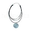 Ethnic Style Disc Alloy Pendant Necklaces FS-WGACE74-02-3