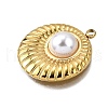 Plastic Pearl Pendants STAS-Q360-03J-G-2