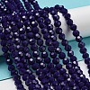 Opaque Glass Beads Stands EGLA-A035-P6mm-D09-2