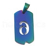 Ion Plating(IP) 304 Stainless Steel Pendants STAS-O127-A06-2