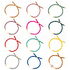 Unicraftale 12Pcs 12 Colors Twisted Nylon Cord Slider Bracelet Making MAK-UN0001-55-1