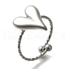 304 Stainless Steel Cuff Rings RJEW-Z074-09P-1