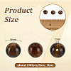 Olycraft Grade AB Natural Tiger Eye Round Beads Strands G-OC0001-19-2