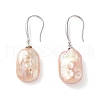 Natural Pearl Dangle Earrings for Women EJEW-C082-10A-P-1