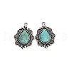 Synthetic Turquoise Pendants PW-WG50367-01-1