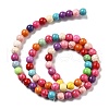 Synthetic Turquoise Beads Strands G-B140-A01-6mm-2