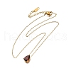 304 Stainless Steel Necklaces NJEW-R022-01G-01-4