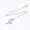 Non-Tarnish 201 Stainless Steel Pendant Necklaces NJEW-T009-JN024-1-45-2