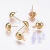 Iron Stud Earring Findings IFIN-F136-10mm-08G-1