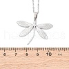 Dragonfly 304 Stainless Steel Pendant Necklaces NJEW-H059-05P-5