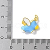 Brass Enamel Charms KK-A252-31G-01-3