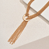 Geometric Layered Iron Long Lariat Necklaces for Women XV8039-5