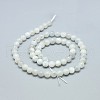 Natural White Moonstone Beads Strands G-F674-08-6mm-2