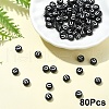 Opaque Acrylic Horizontal Hole Beads SACR-YW0001-70U-1