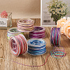 Elecrelive 6 Rolls 6 Colors Segment Dyed Polyester Thread OCOR-EL0001-01B-5