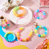  72Pcs 12 Colors  Luminous Hexagon Food Grade Silicone Beads SIL-TA0001-36-8