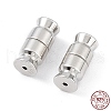 Anti-Tarnish Rhodium Plated 925 Sterling Silver Screw Clasps STER-K173-12P-4