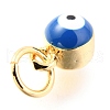 Brass Enamel Pendants KK-Y001-02B-03G-3