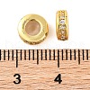 Rack Plating Brass Clear Cubic Zirconia Beads KK-M292-02G-01-3